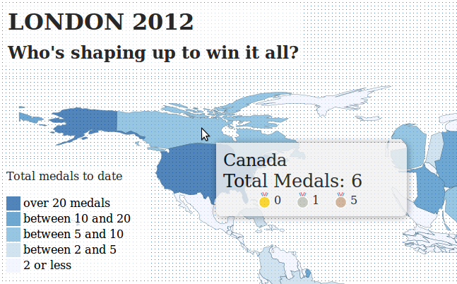Olympic cartogram image